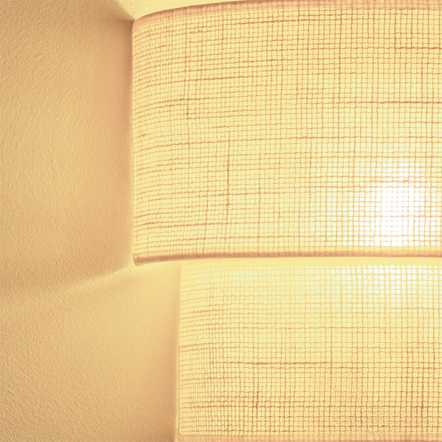 Brilagi - Aplique de pared LED BOHO ECO 1xE27/10W/230V crema