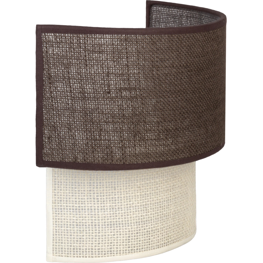 BRILAGI - Aplique de pared LED BOHO ECO 1xE27/10W/230V marrón/crema