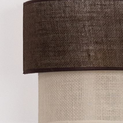 BRILAGI - Aplique de pared LED BOHO ECO 1xE27/10W/230V marrón/crema