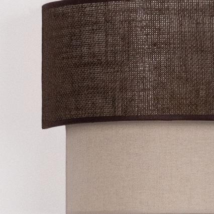 Brilagi - Aplique de pared LED BOHO ECO 1xE27/10W/230V marrón/crema