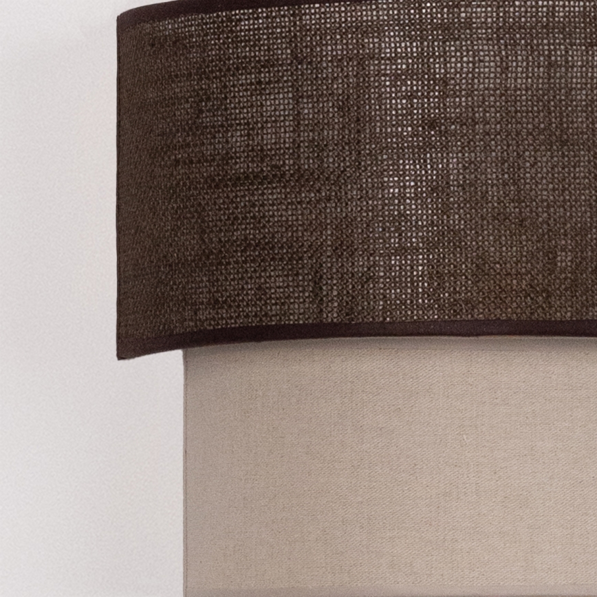Brilagi - Aplique de pared LED BOHO ECO 1xE27/10W/230V marrón/crema