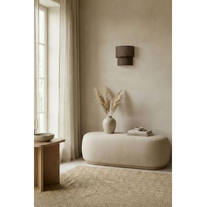Brilagi - Aplique de pared LED BOHO ECO 1xE27/10W/230V marrón