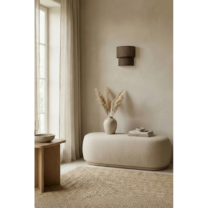 Brilagi - Aplique de pared LED BOHO ECO 1xE27/10W/230V marrón