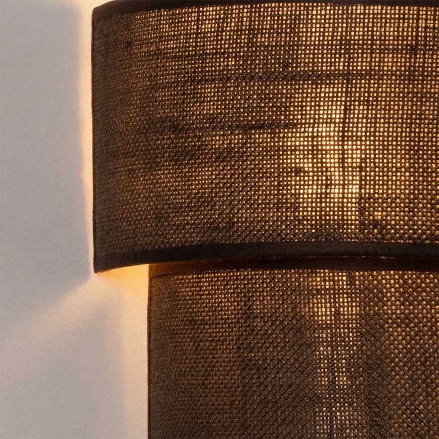 Brilagi - Aplique de pared LED BOHO ECO 1xE27/10W/230V marrón