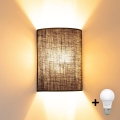 Brilagi - Aplique de pared LED BOHO STYLE 1xE27/15W/230V marrón