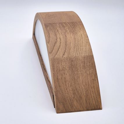 Brilagi - Aplique de pared LED CARVALHO 1xE27/15W/230V roble cerezo