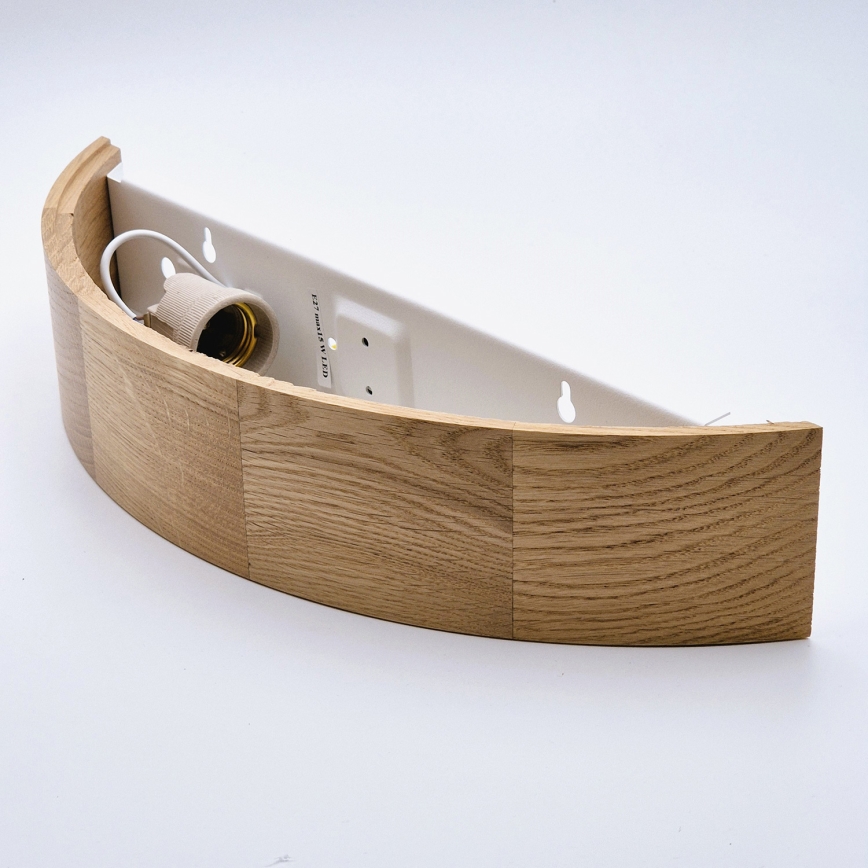 BRILAGI - Aplique de pared LED CARVALHO 1xE27/15W/230V roble