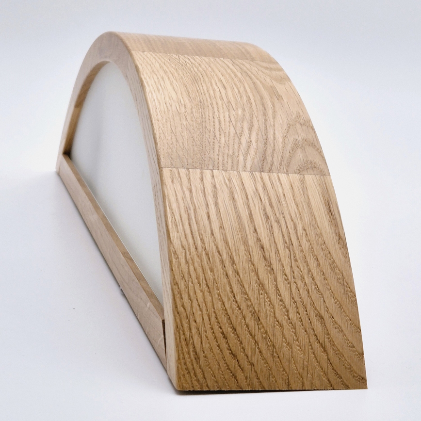 BRILAGI - Aplique de pared LED CARVALHO 1xE27/15W/230V roble