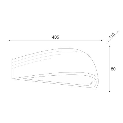 BRILAGI - Aplique de pared LED CARVALHO 1xE27/15W/230V roble