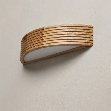 BRILAGI - Aplique de pared LED CARVALHO MODERN 1xE27/60W/230V roble