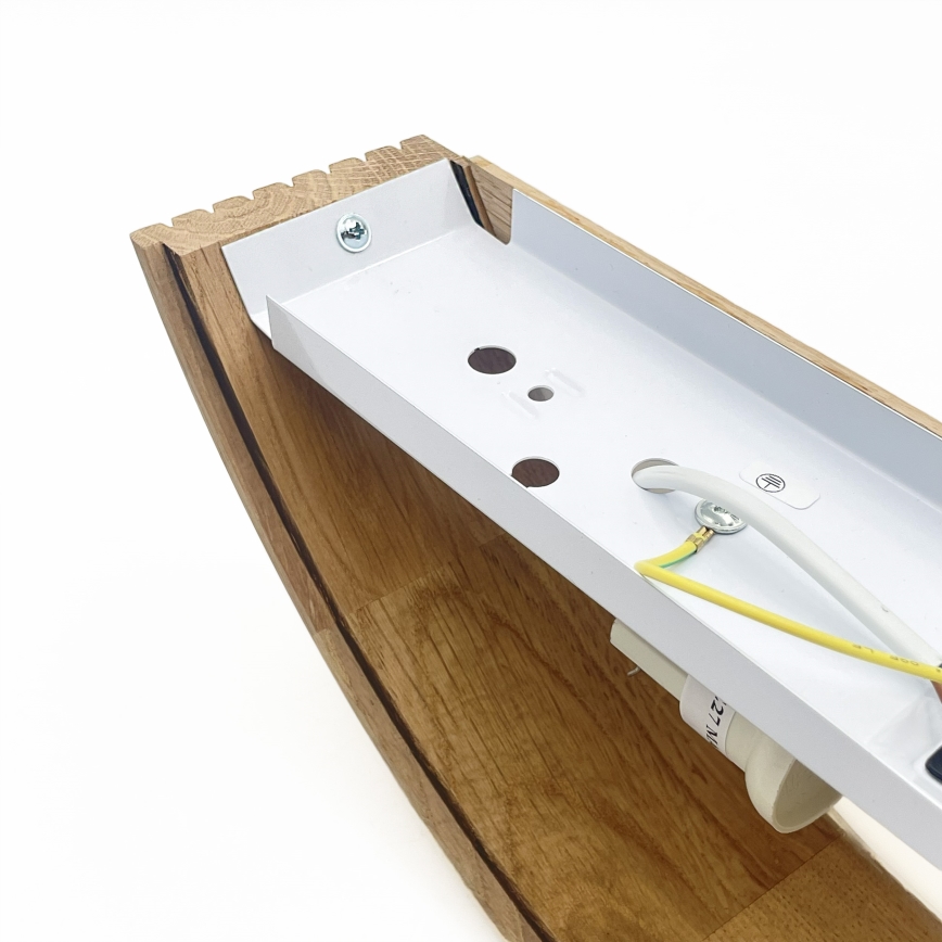 BRILAGI - Aplique de pared LED CARVALHO MODERN 1xE27/60W/230V roble