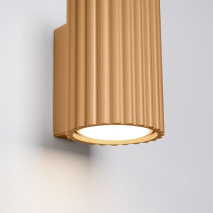 Brilagi - Aplique de pared LED CRESTO 1xGU10/10W/230V 10 cm dorado
