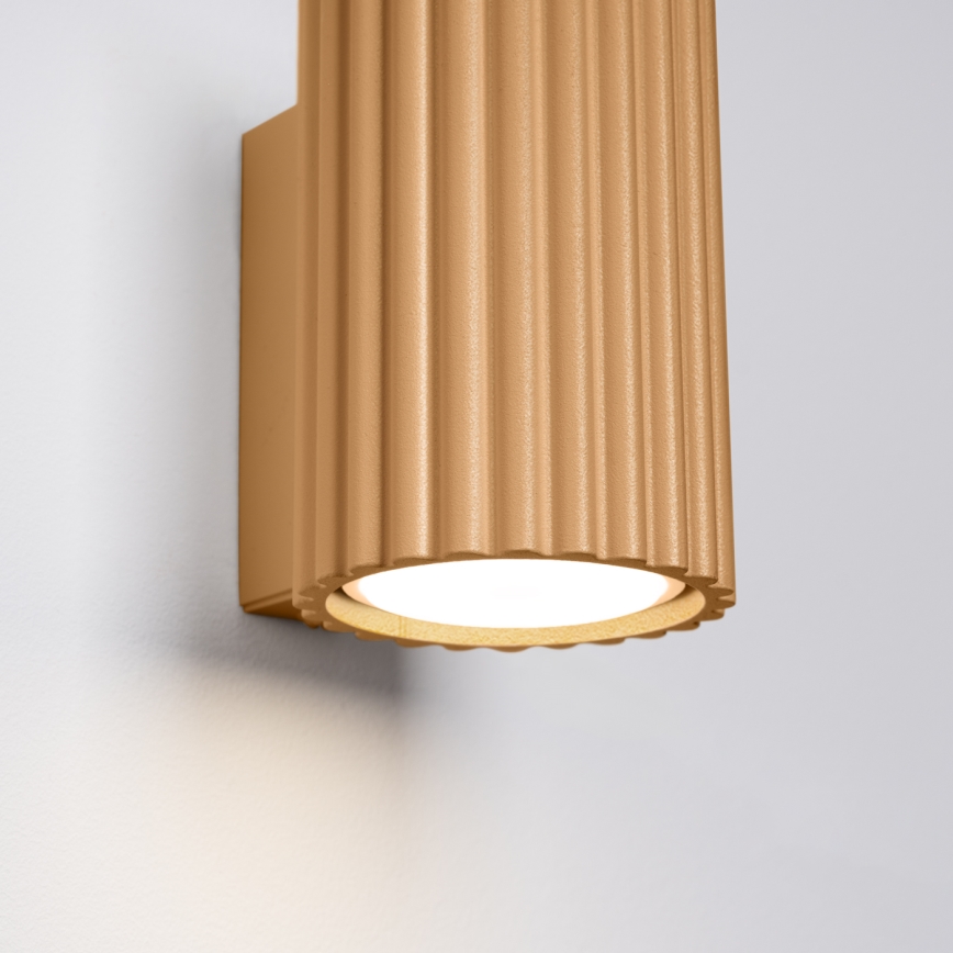 Brilagi - Aplique de pared LED CRESTO 1xGU10/10W/230V 10 cm dorado