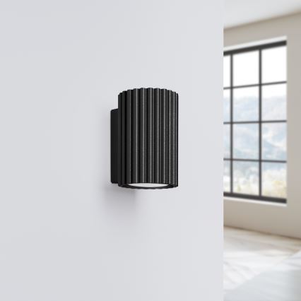 BRILAGI - Aplique de pared LED CRESTO 1xGU10/10W/230V 10 cm negro