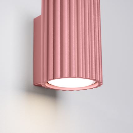 Brilagi - Aplique de pared LED CRESTO 1xGU10/10W/230V 10 cm rosa