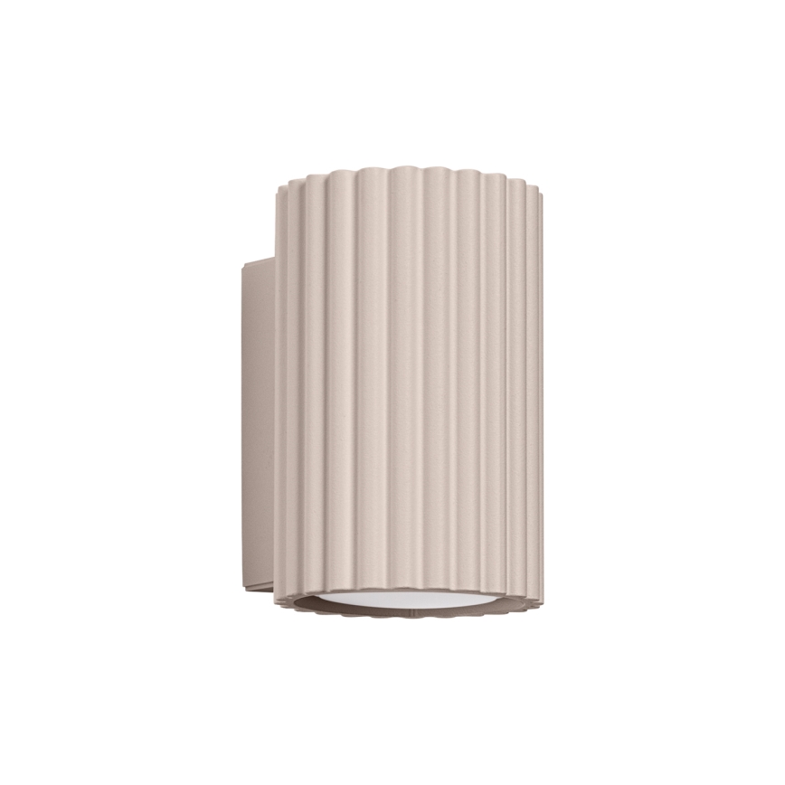 Brilagi - Aplique de pared LED CRESTO 1xGU10/10W/230V 10 cm taupe