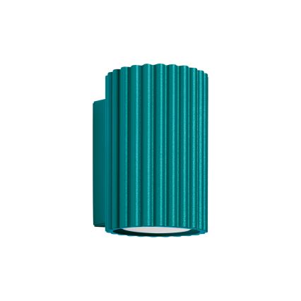 Brilagi - Aplique de pared LED CRESTO 1xGU10/10W/230V 10 cm turquesa