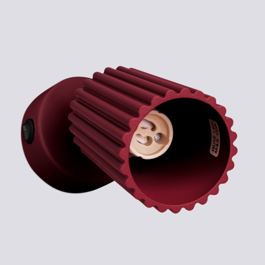 BRILAGI - Aplique de pared LED CRESTO 1xGU10/10W/230V burdeos
