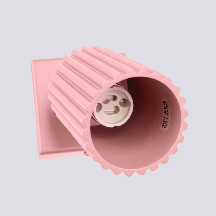 Brilagi - Aplique de pared LED CRESTO 1xGU10/10W/230V rosa