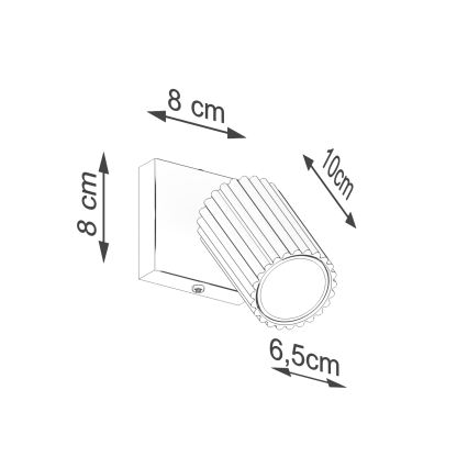 Brilagi - Aplique de pared LED CRESTO 1xGU10/10W/230V rosa