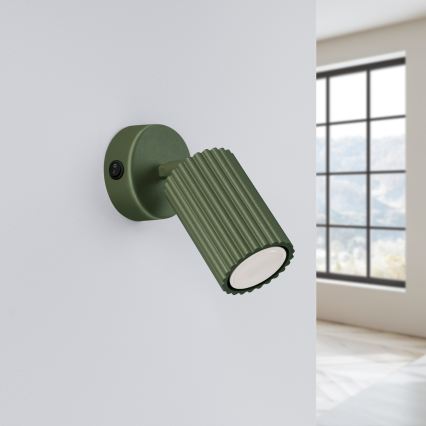 Brilagi - Aplique de pared LED CRESTO 1xGU10/10W/230V, verde