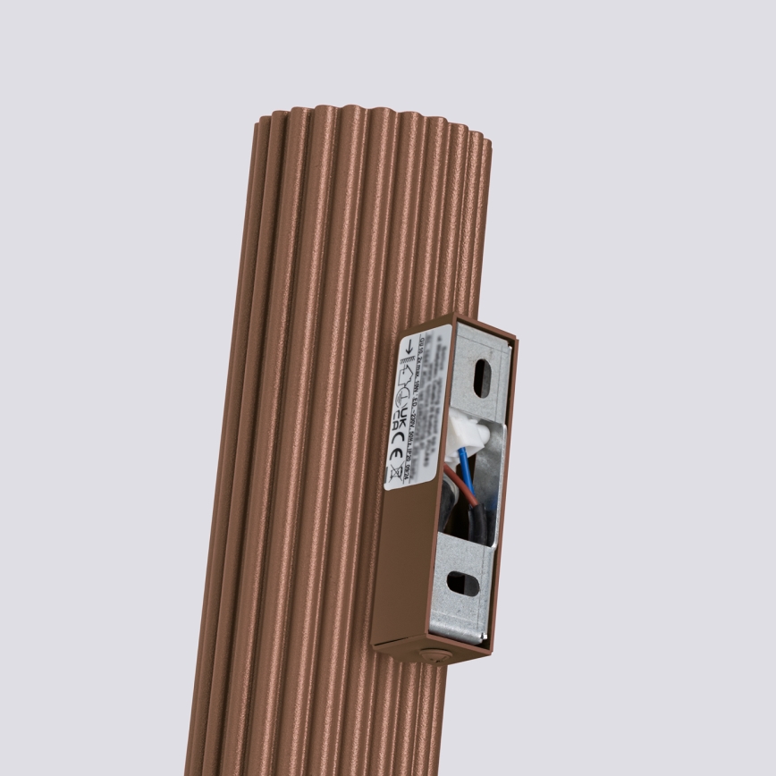 BRILAGI - Aplique de pared LED CRESTO, 2x GU10, 10W, 230V, 30 cm, marrón