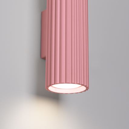 Brilagi - Aplique de pared LED CRESTO 2xGU10/10W/230V 20 cm rosa