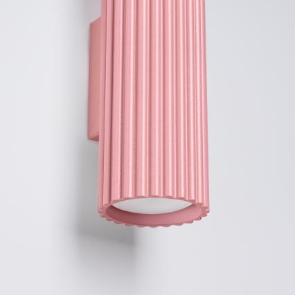 Brilagi - Aplique de pared LED CRESTO 2xGU10/10W/230V 20 cm rosa