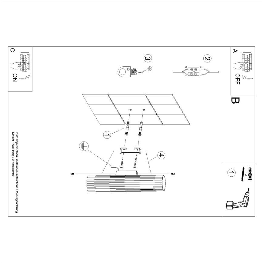 Brilagi - Aplique de pared LED CRESTO 2xGU10/10W/230V 30 cm dorado