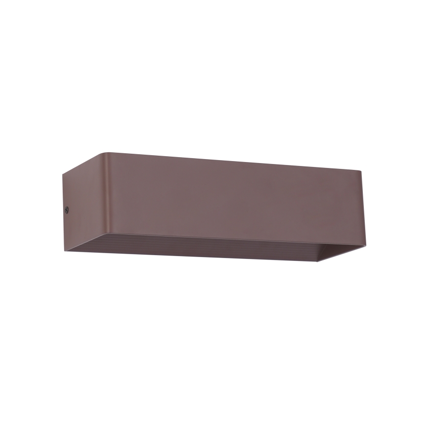 Brilagi - Aplique de pared LED exterior DONNANI LED/12W/230V 30 cm marrón IP44