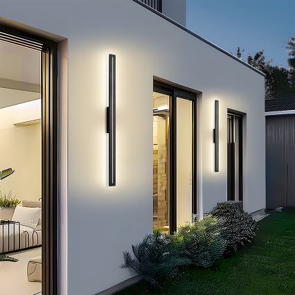 Brilagi - Aplique LED de pared exterior LINEO LED/24W/230V 4000K IP65 100 cm negro CRI 90