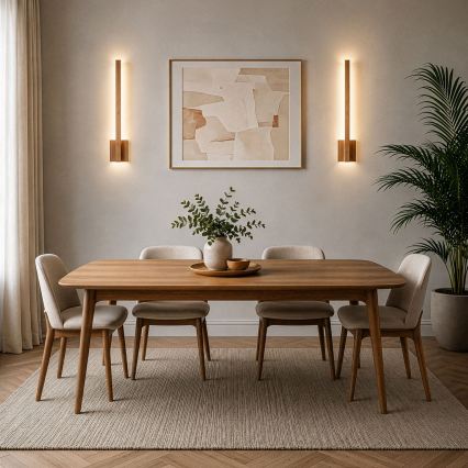 BRILAGI - Aplique de pared LED GARDALINE LED/90W/230V 100 cm roble