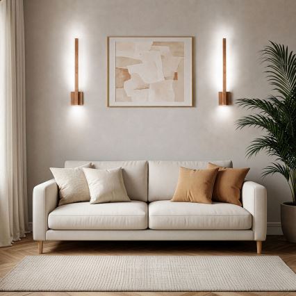 BRILAGI - Aplique de pared LED GARDALINE LED/90W/230V 100 cm roble