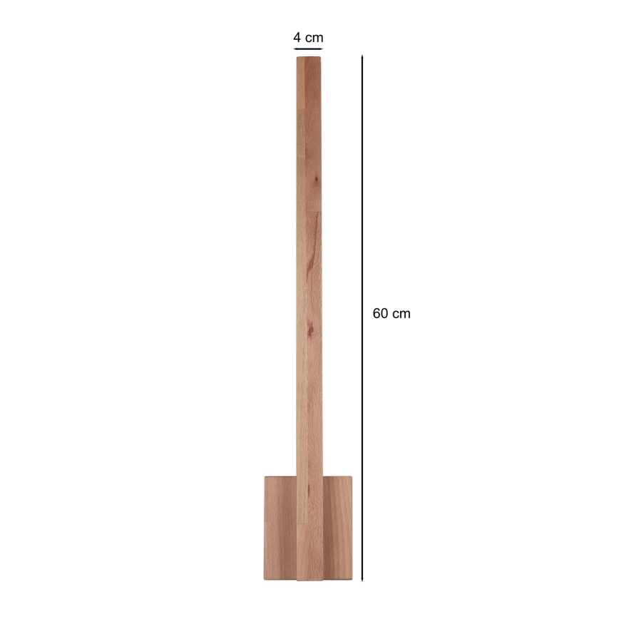 BRILAGI - Aplique de pared LED GARDALINE LED/90W/230V 60 cm roble