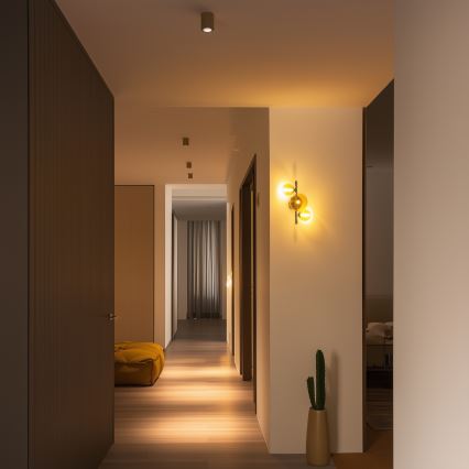 BRILAGI - Aplique de pared LED MILLA 3xG9/3W/230V negro cromado/dorado