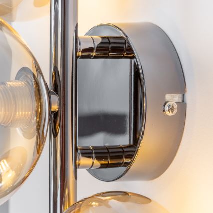 BRILAGI - Aplique de pared LED MILLA 3xG9/3W/230V negro cromado/dorado