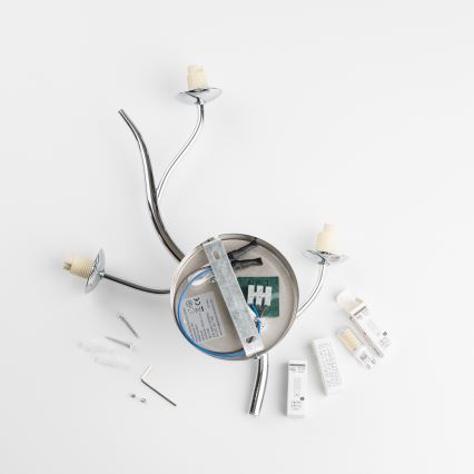 Brilagi - Aplique de pared LED MISTEL 3xG9/3W/230V negro cromado/ahumado