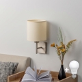 BRILAGI - Aplique de pared LED NUBILA 1xE27/60W/230V cromo mate/crema