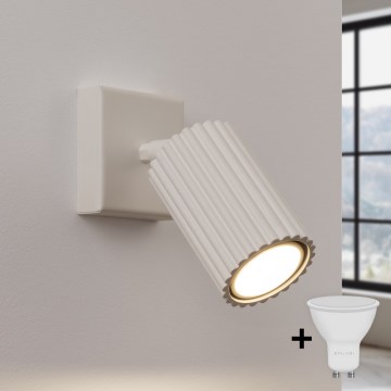 Brilagi - Aplique de pared LED orientable CRESTO 1xGU10/10W/230V color crema