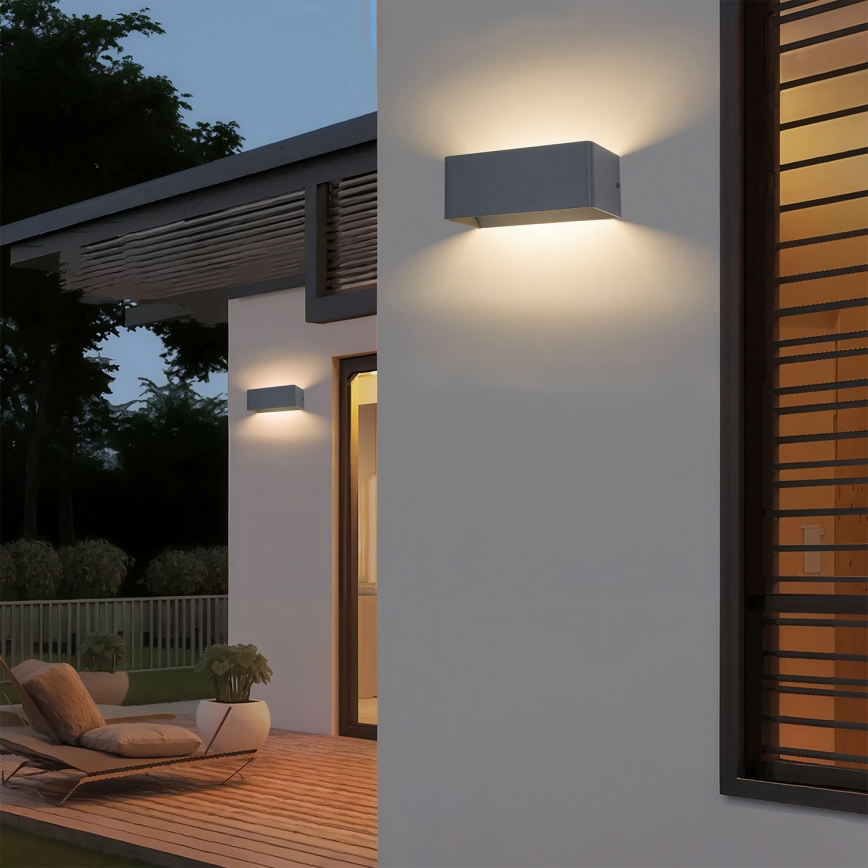 Brilagi - Aplique de pared LED para exterior DONNANI LED/7W/230V 20 cm antracita IP44
