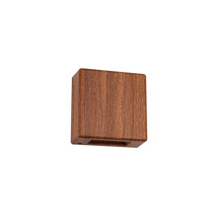 Brilagi - Aplique de pared LED para exterior DOUBLERAY LED/6W/230V, acabado en madera, IP54