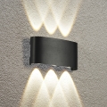 Brilagi - Aplique de pared LED para exterior FLAREBOX LED/6W/230V negro IP65