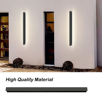 Brilagi - Aplique LED de pared para exterior LINEAR LED/22W/230V 4000K IP65 100 cm negro CRI 90