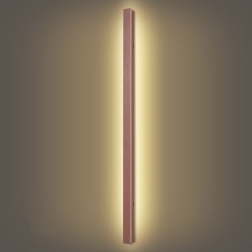 Brilagi - Aplique de pared LED para exterior LINEAR LED/32W/230V 3000K IP65 140 cm marrón CRI 90