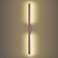 Brilagi - Aplique de pared LED para exterior LUNA LED/24 W/230 V 3000 K IP65 100 cm marrón IRC 90
