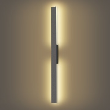 Brilagi - Aplique de pared LED para exterior LUNA LED/24W/230V 3000K IP65 100 cm antracita CRI 90