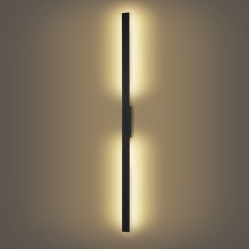 Brilagi - Aplique de pared LED para exterior LUNA LED/30W/230V 3000K IP65 150 cm negro CRI 90
