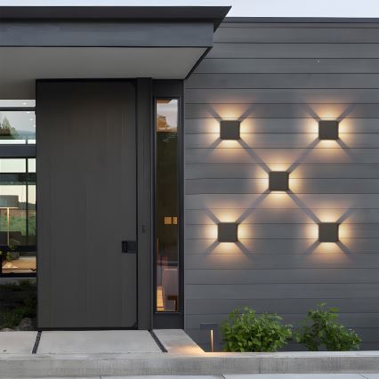 Brilagi - Aplique de pared LED para exterior QUADRAY LED/6W/230V antracita IP54