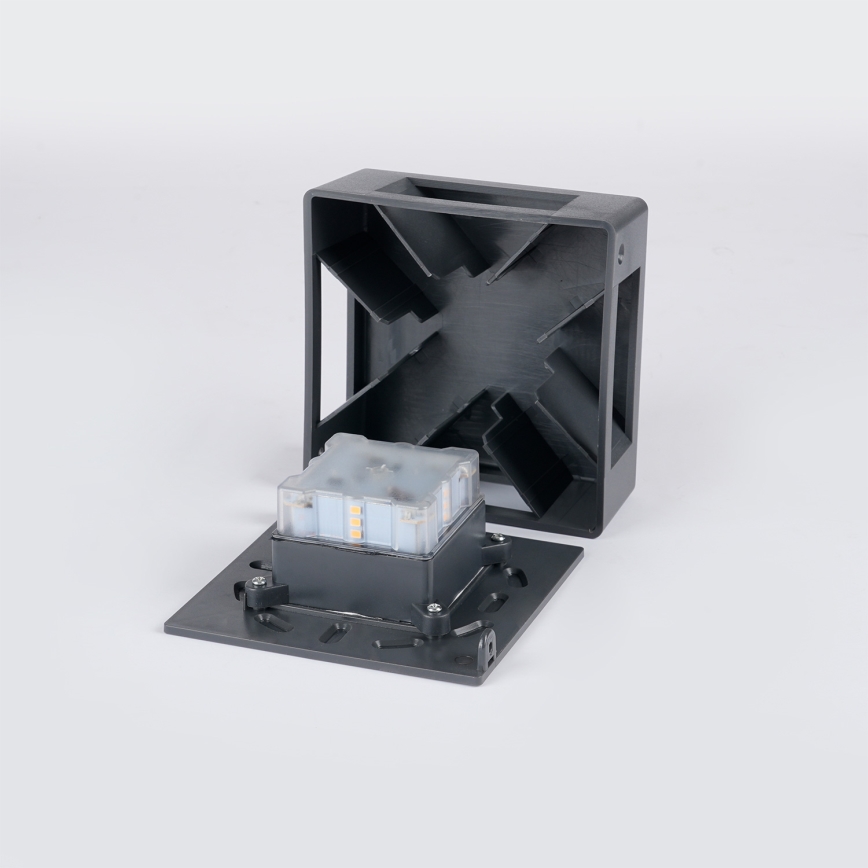 Brilagi - Aplique de pared LED para exterior QUADRAY LED/6W/230V antracita IP54