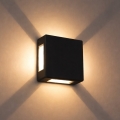 Brilagi - Aplique de pared LED para exterior QUADRAY LED/6W/230V negro IP54